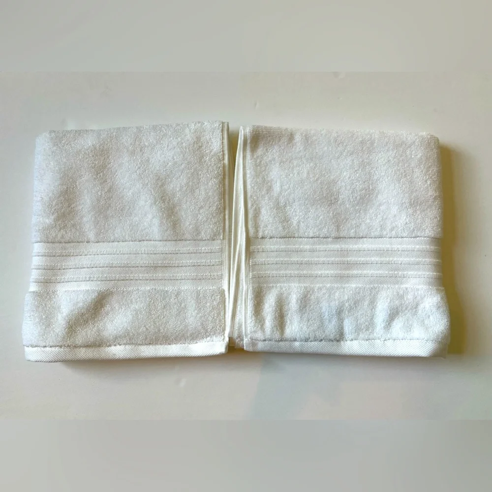PARACHUTE HOME CLASSIC TURKISH COTTON HAND TOWELS | SET OF 2 | WHITE | N…